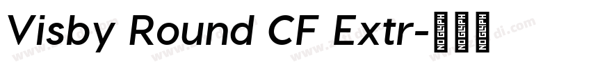 Visby Round CF Extr字体转换